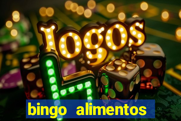 bingo alimentos para imprimir